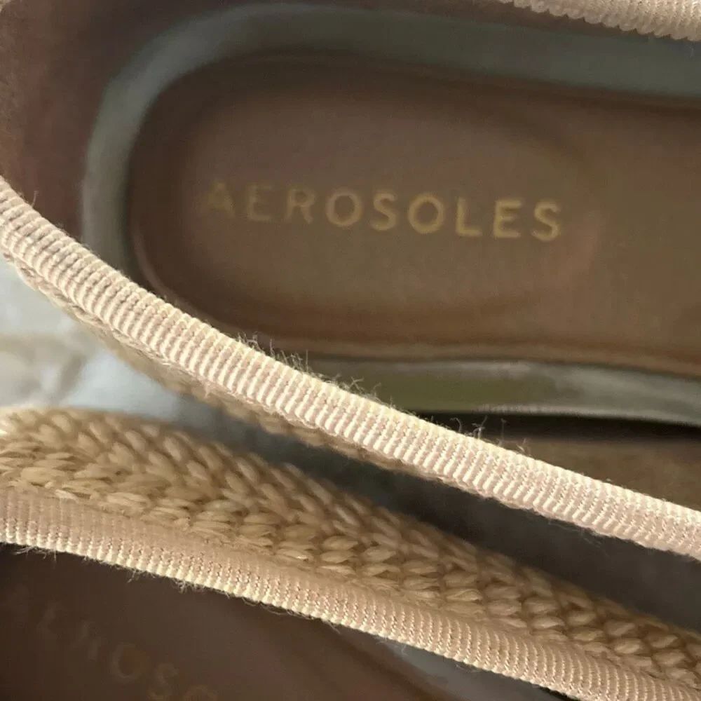 AEROSOLES Raffia Ballet Flats 6.5 - Picture 5 of 8